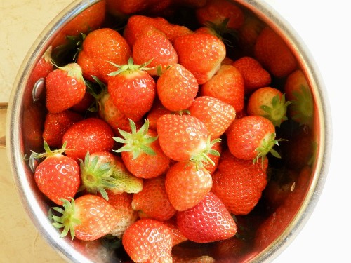Fresh strawberries at Millknock Farm