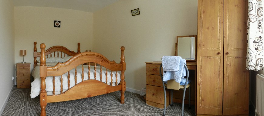 Downstairs Double Bedroom at Millknock Farm