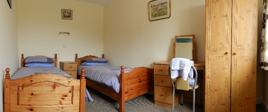 Upstairs Twin Bedroom at Millknock Farm